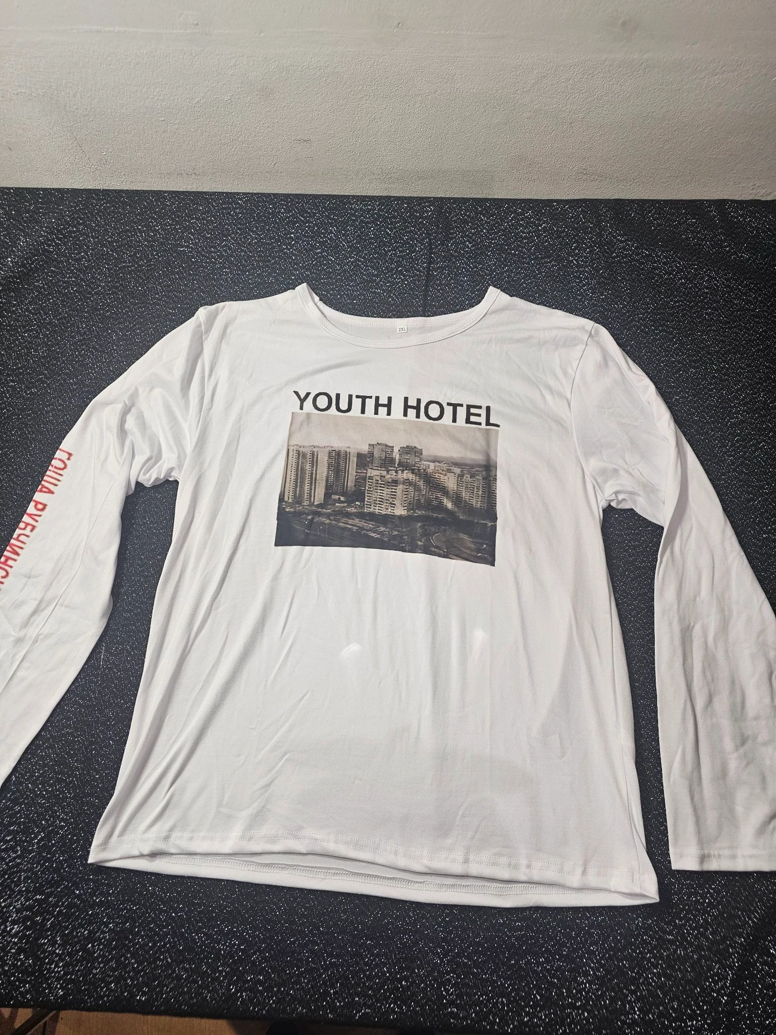 ​T-shirt manches longues blanc - Style Gosha Rubchinskiy / 032c - Taille 2XL
